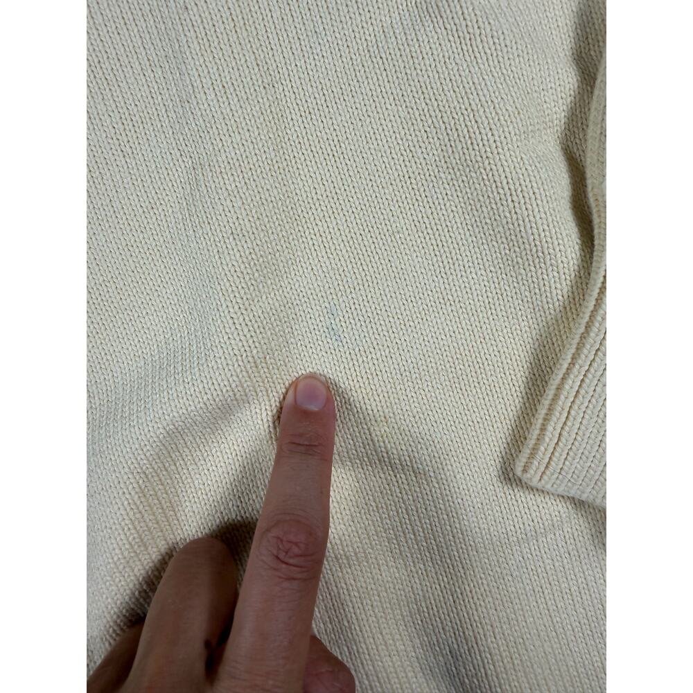 Sonderhaus Gwendolyn Women’s Organic Cotton Sweater Cream Medium - Picture 7 of 13